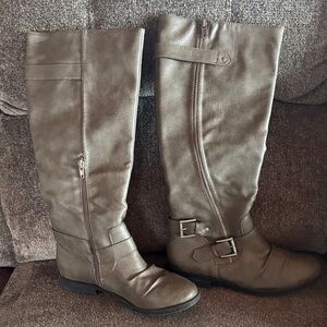 Rampage Tan Knee High Boots